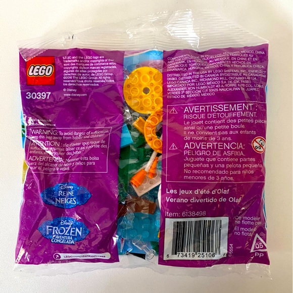 LEGO, Disney Princess, Frozen Olaf's Summertime Fun (30397) Bagged - Picture 3 of 3